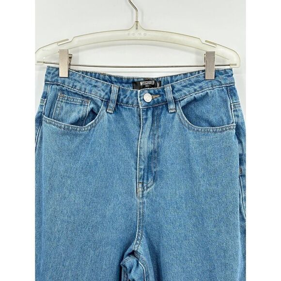 Missguided Hi Waisted Mom Jeans Womens 2T Tall High Rise Tapered Leg - Picture 6 of 10